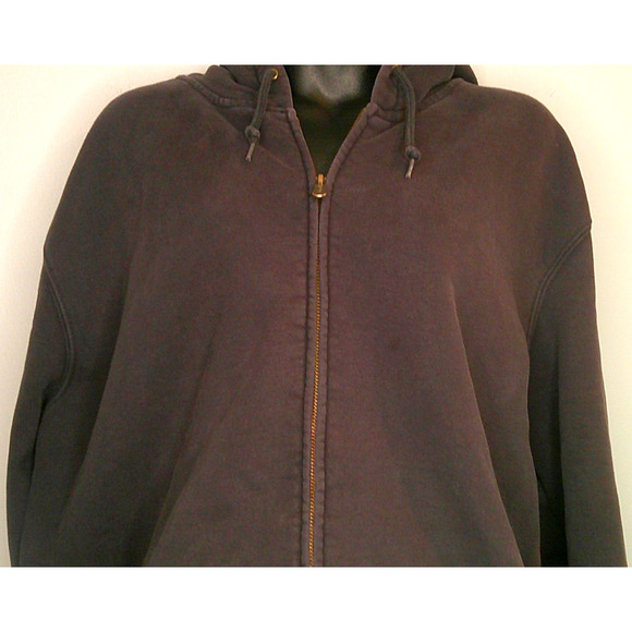 Carhartt Men’s XL Full Zip Hoodie – Dark Gray – Heavyweight Workwear - Picture 2 of 6